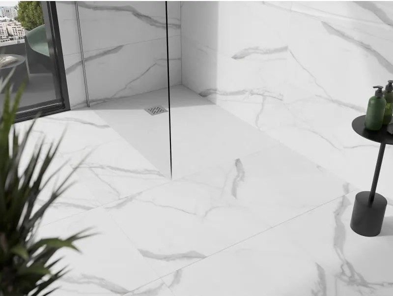 Mexen Stone+ brodzik kompozytowy prostokątny 100 x 80 cm, biały - 44108010