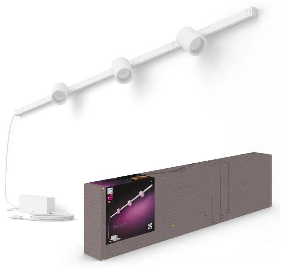 Philips-ZESTAW 3xLED RGB Ściemnialne oświetlenie do systemu szynowego Hue LED RGB/15,6W/230V