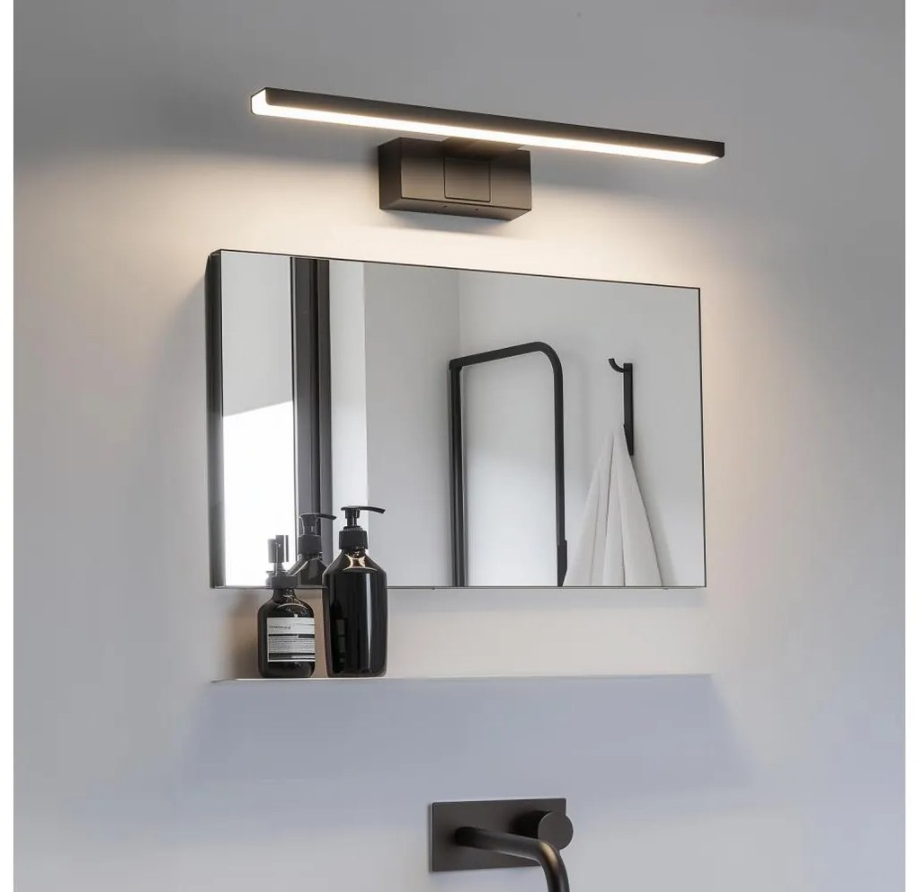 Aigostar - Oświetlenie LED do lustra łazienkowego LED/8W/230V 4000K 40 cm IP44 czarny