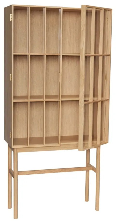 Witryna z drewna dębowego 80x170 cm Shoji – Hübsch