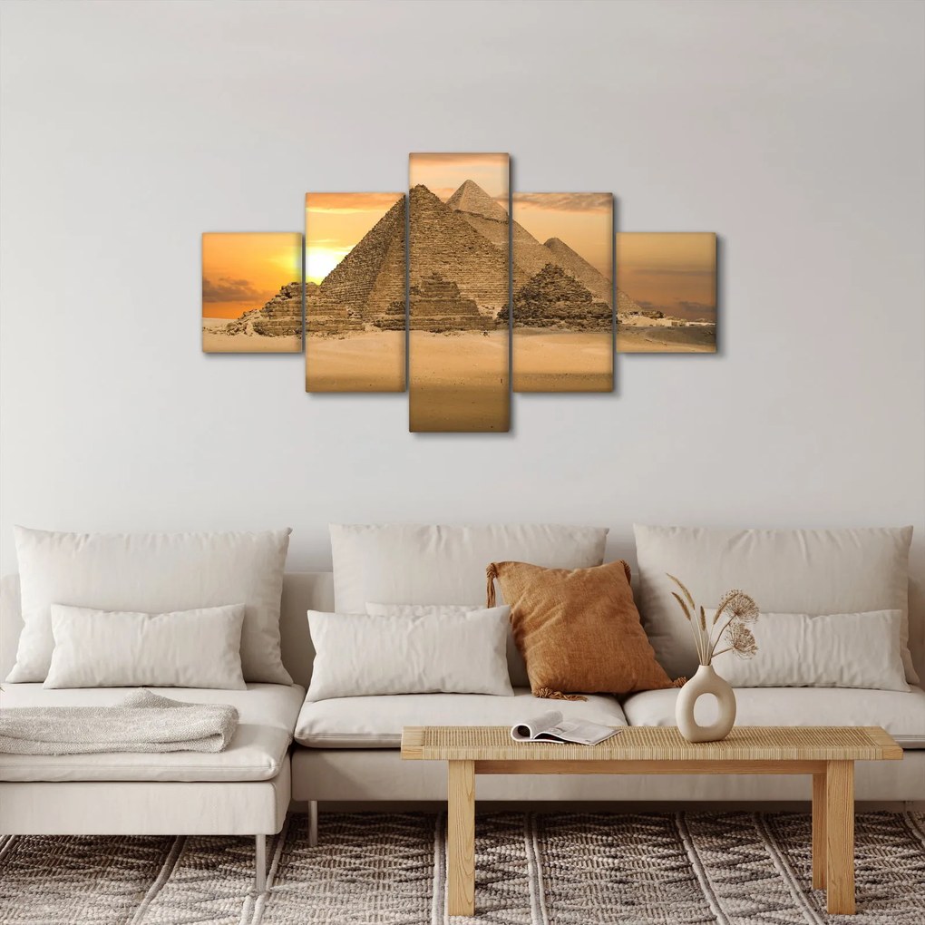 Obraz - Piramidy (125x70 cm)