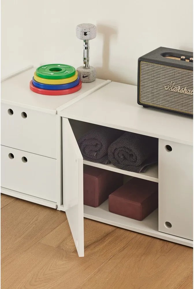 Kremowa szafka pod TV 157x42x40 cm Wally – Teulat