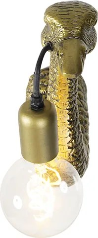 Lampa ścienna w stylu vintage mosiądz - Animal Camel Bird