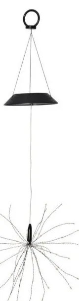 Ogrodowa lampa solarna LED z białymi diodami Star Trading Firework, wys. 50 cm