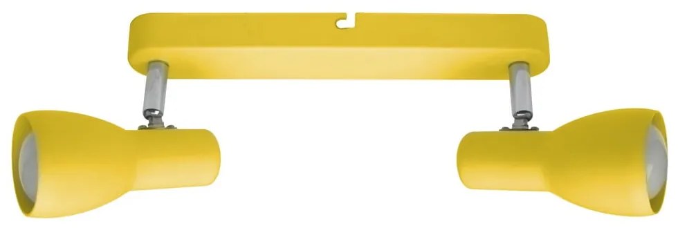 Musztardowa lampa sufitowa z metalowym kloszem 36x6 cm Picardo – Candellux Lighting