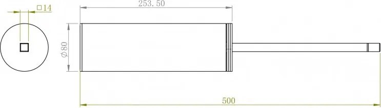 Uchwyt na szczotkę toaletową SDVTBH