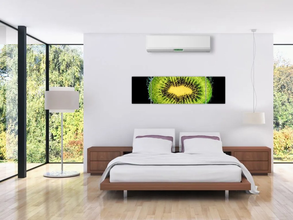 Obraz - szczegół kiwi w wodzie (170x50 cm)