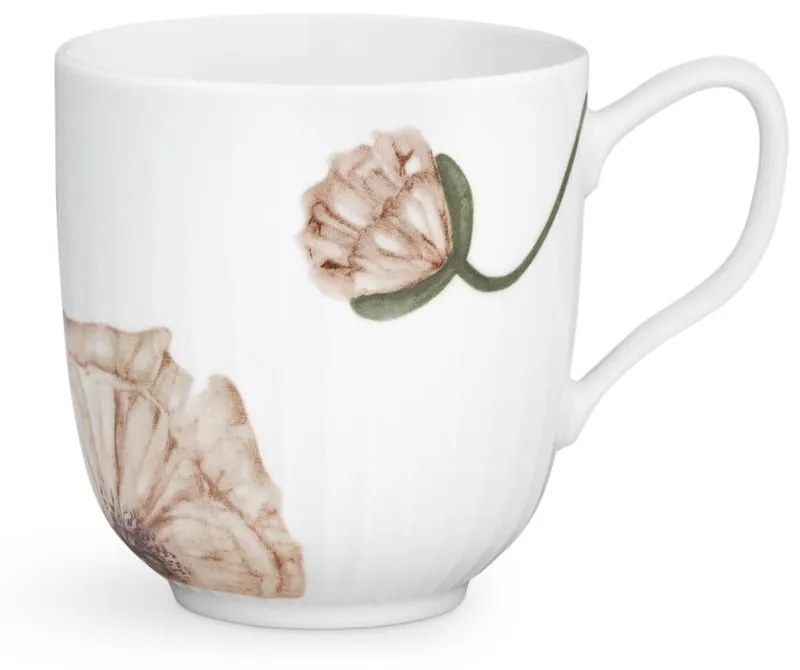 Biały porcelanowy kubek Kähler Design Hammershøi Poppy, 330 ml