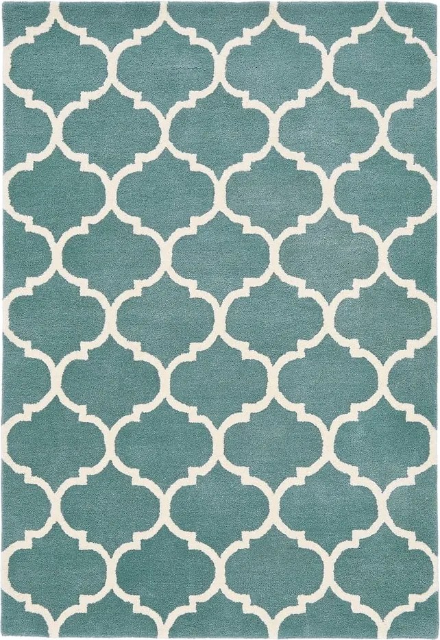 Niebieski wełniany dywan tkany ręcznie 80x150 cm Albany – Asiatic Carpets