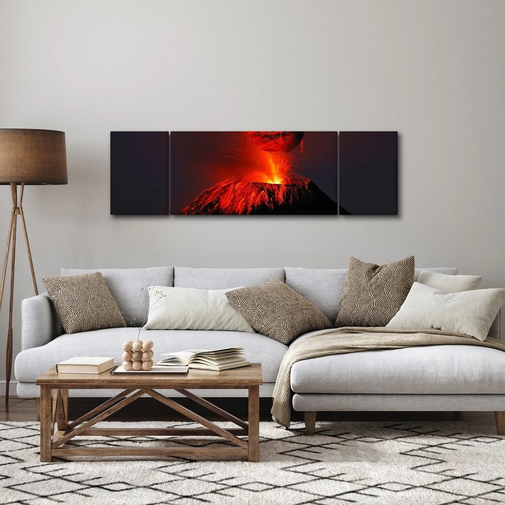 Obraz wulkanu (170x50 cm)