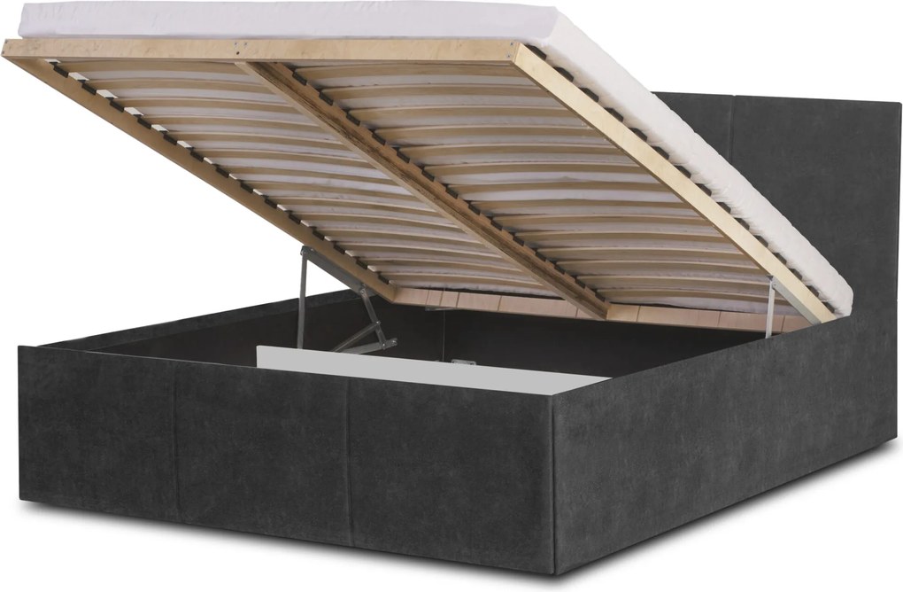 Łóżko TOWN 160x200 cm Antracyt Bez materaca