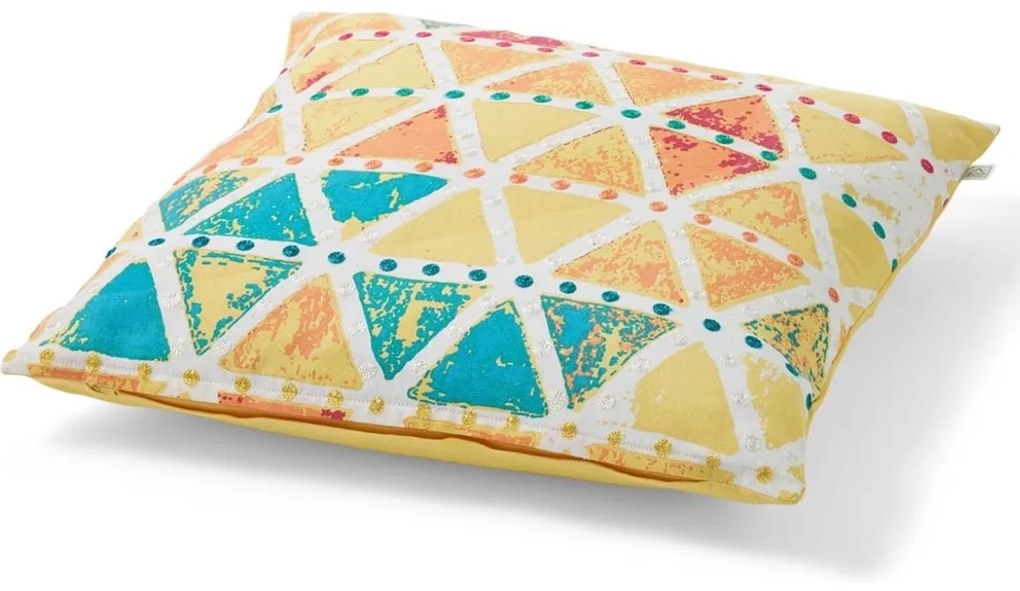 Dekoracyjna poszewka na poduszkę KARKIN YELLOW 45x45 cm, żółta