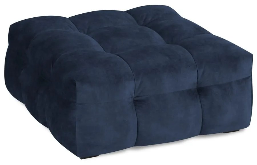 Niebieski aksamitny puf Windsor &amp; Co Sofas Vesta