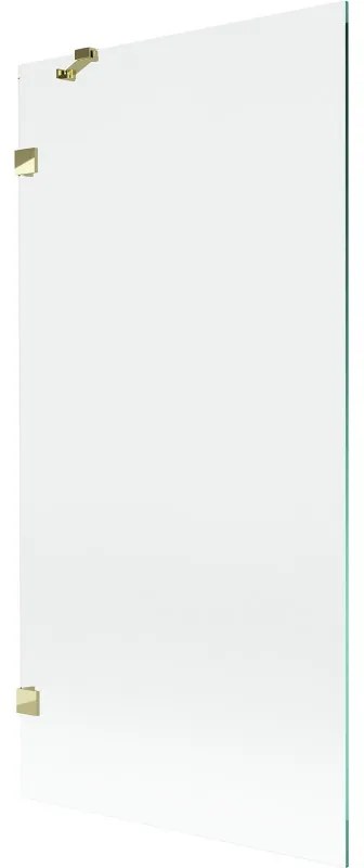 Mexen Lunar parawan nawannowy 1-skrzydłowy 90 x 150 cm, transparent, złoty - 897-090-000-50-00