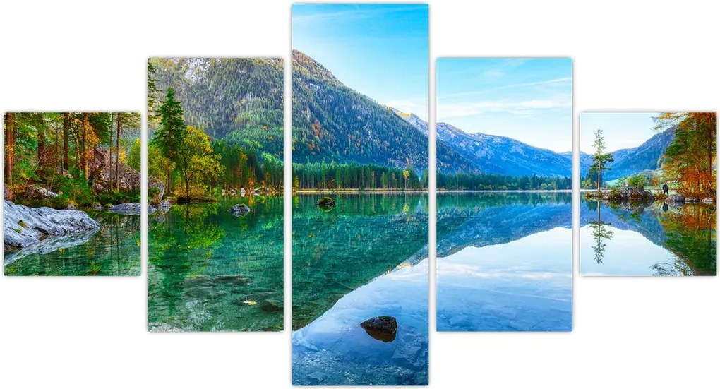 Obraz - Jezioro Hintersee (125x70 cm)