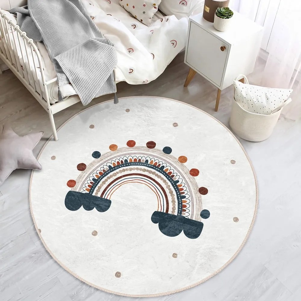 Kremowy dywan dziecięcy ø 100 cm Comfort – Mila Home