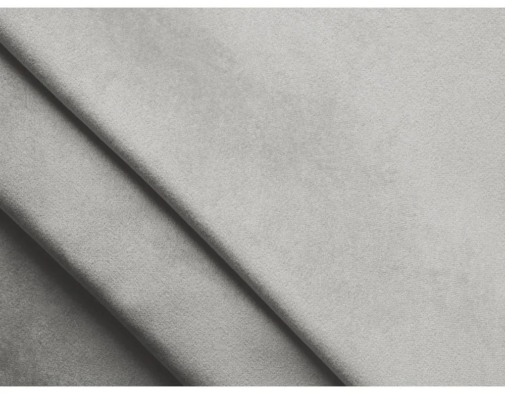 Jasnoszare łóżko kontynentalne ze schowkiem 160x200 cm Mikana – Makamii