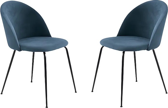 Zestaw 4 krzeseł z nowoczesnego materiału „Prince” z tapicerką cm 50x52 81h