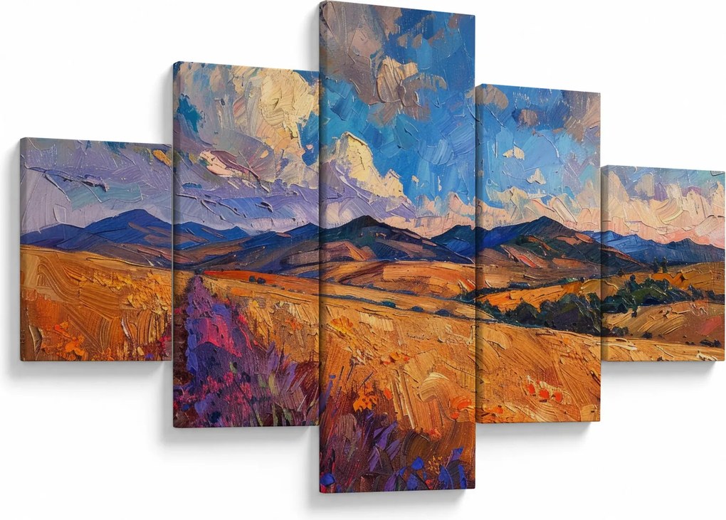 Obraz - Obraz olejny przedstawiający krajobraz (125x70 cm)
