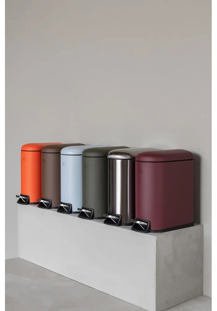 Ciemnozielony metalowy kosz na śmieci z pedałem 5 l Mini Walther – Mette Ditmer Denmark