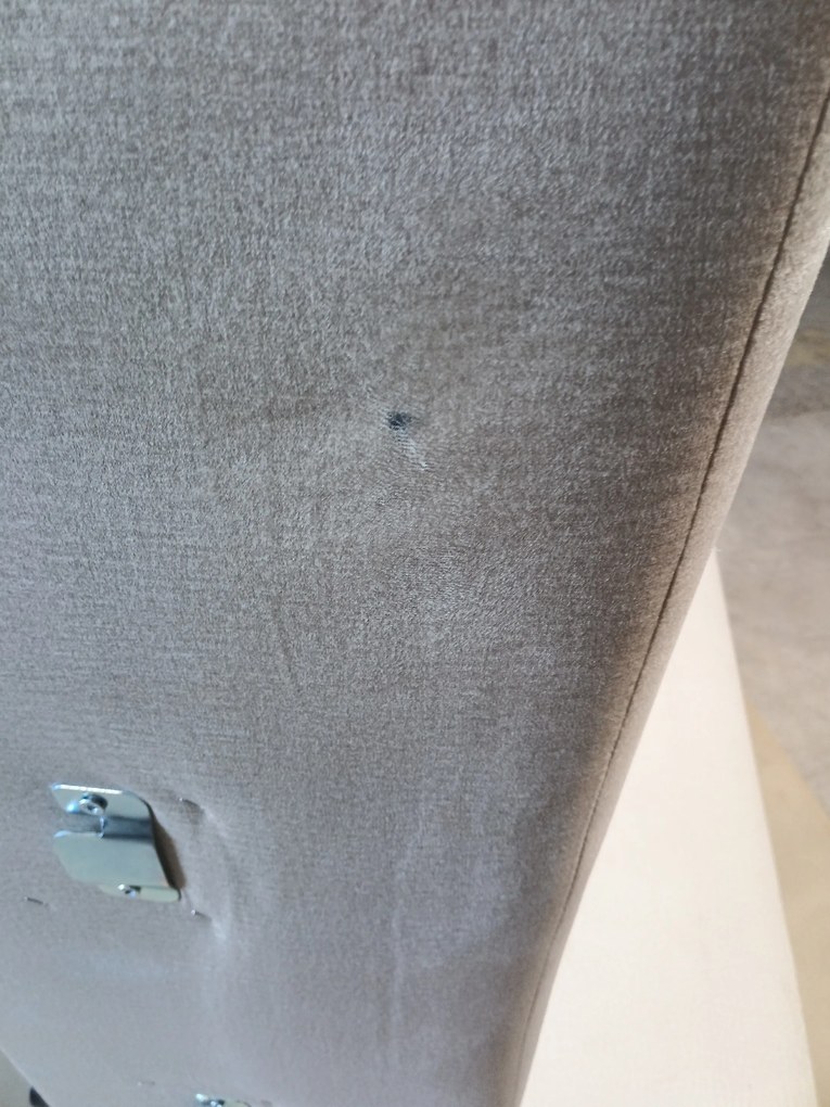 PROMOCJA Kremowa rozkładana sofa narożna MONORA, dwustronna II gatunku