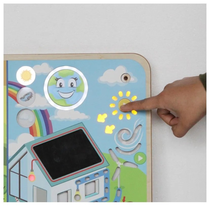 Masterkidz tablica edukacyjna energia odnawialna i nieodnawialna montessori