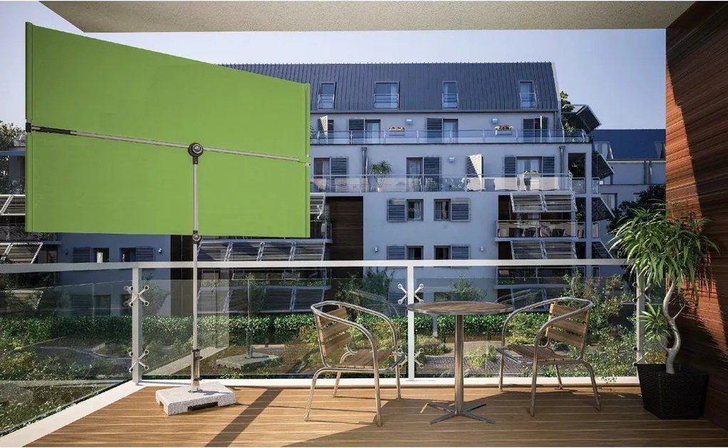 Doppler ACTIVE Osłona balkonowa parasol ogrodowy 180 x 130 cm zielona