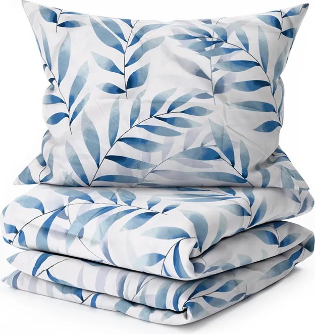 PrzytulneMieszkanie.pl PrzytulneMieszkanie.pl Pościel z mikrofibry KOVENDI niebiesko-biała Rozmiar pościeli: 70 x 90 cm | 140 x 200 cm