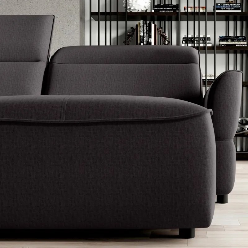 Narożnik MURILLO XL z elektryczną regulacją siedziska Prawostronny w tkaninie VOUGE 17 WERSAL