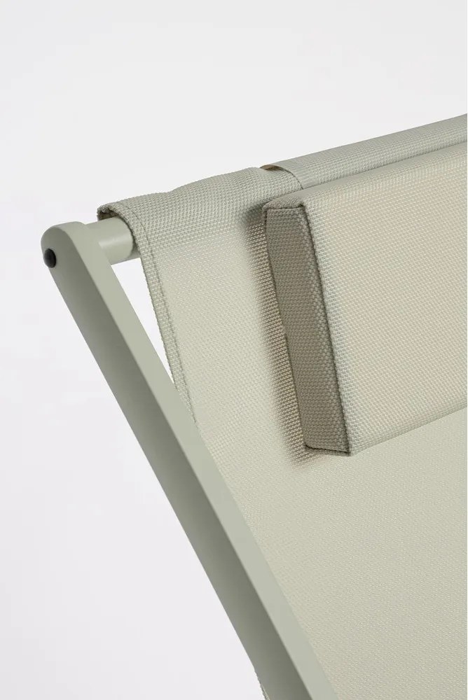 Szarobrązowy metalowy leżak ogrodowy Taylor – Bizzotto