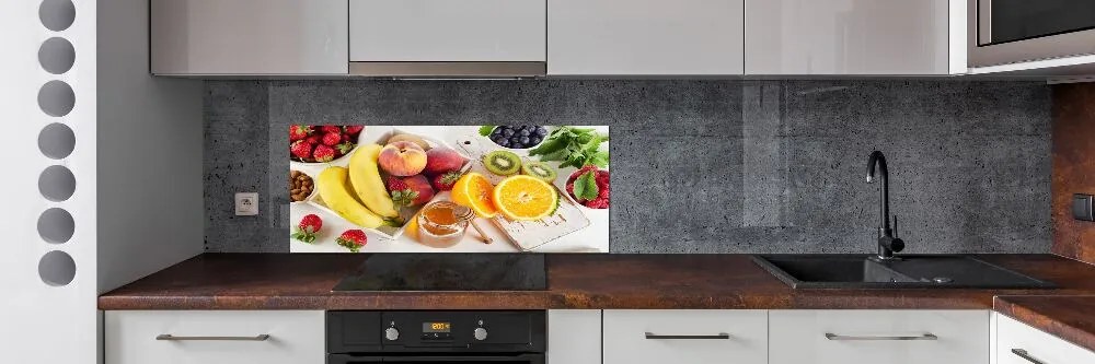 Panel dekor szkło Owoce i miód