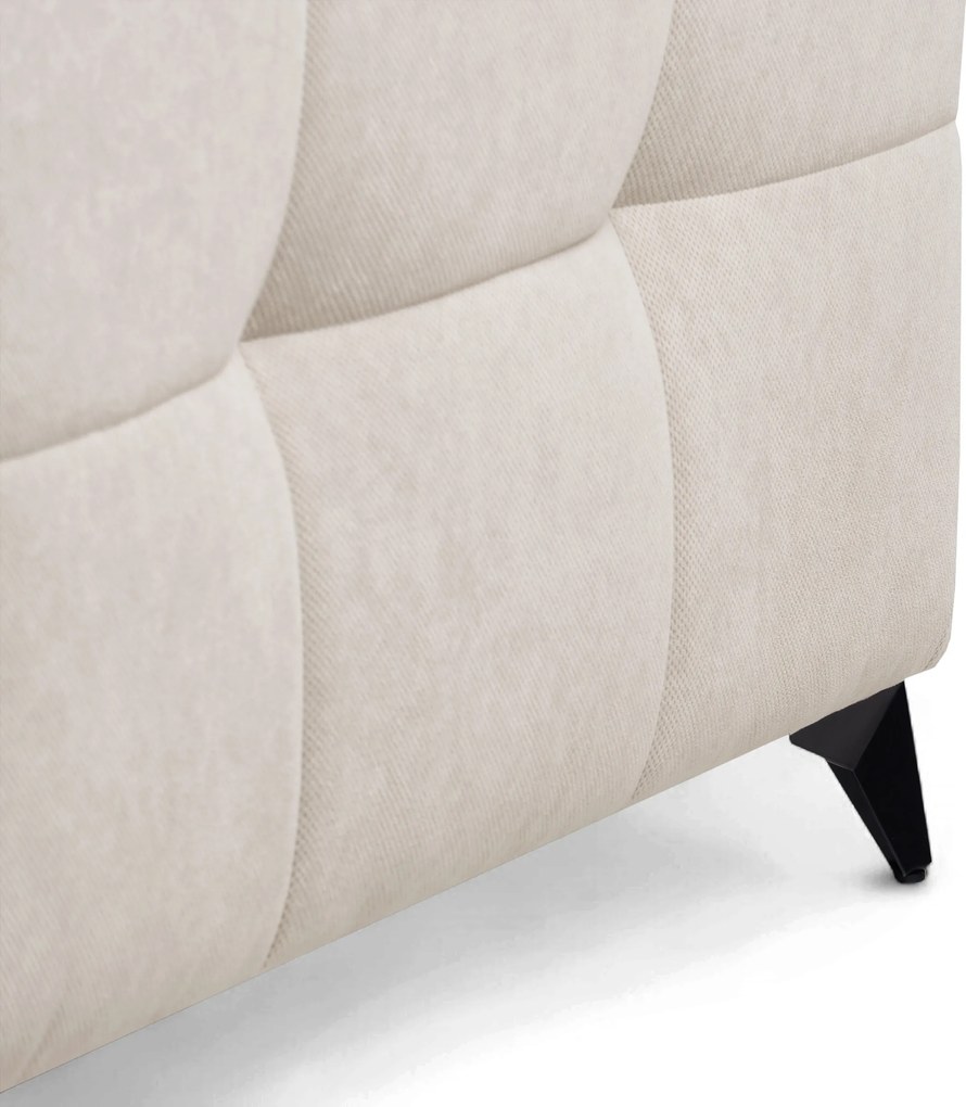 Narożnik Nardo L z funkcją spania lewostronny - beżowy plusz Pretty 03