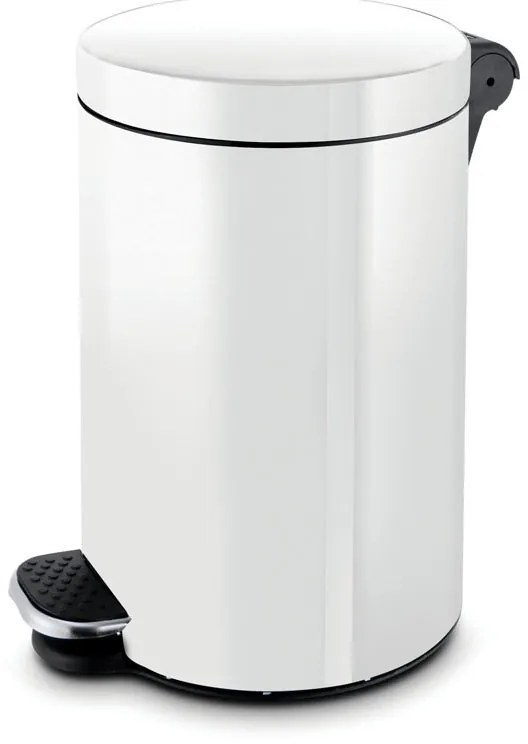 Kosz z pedałem,śmietnik, 20l, lakierowany biały