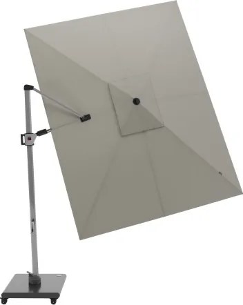 HYPERION 330 x 240 cm – luksusowy, huśtawkowy parasol ogrodowy z bocznym drążkiem : Kolor parasola - Sandy