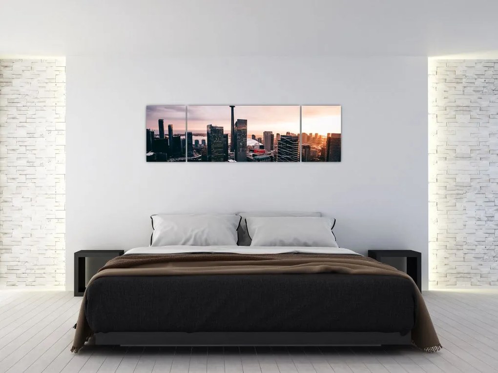 Obraz - Widok na centrum miasta (170x50 cm)