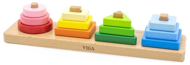 Viga drewniany geometryczny sorter układanka