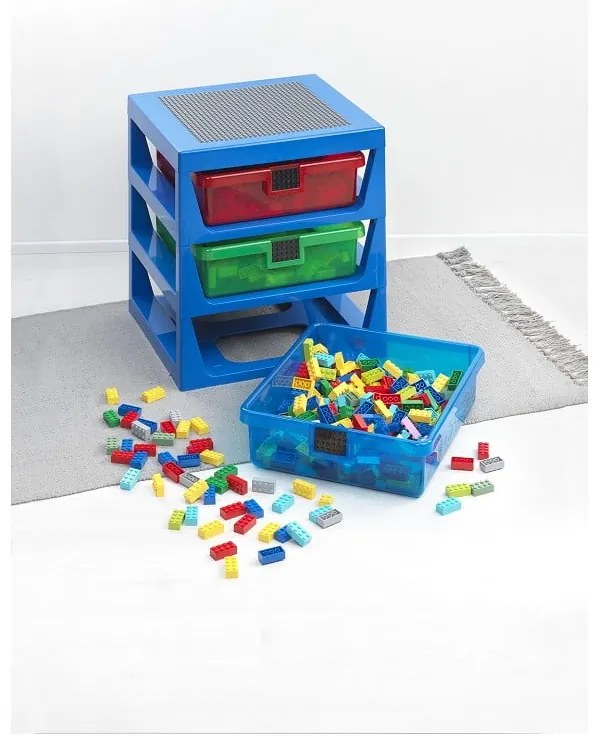 Niebieski organizer z 3 szufladami Storage - LEGO®