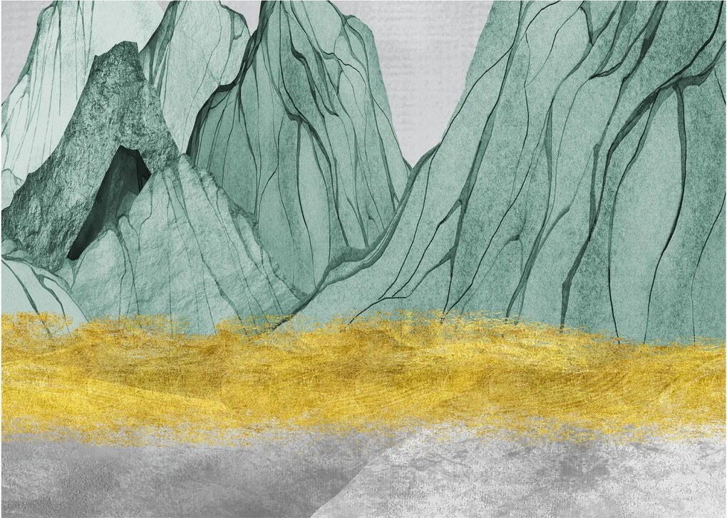 Obraz - Emerald Mountains N⁰1 (70x50 cm)