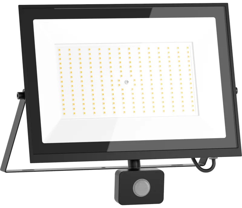 Mexen Luxpro+ naświetlacz LED z czujnikiem ruchu, 150W, Neutralna - 4000K, 16500 lm, czarny - L236-150-40-70