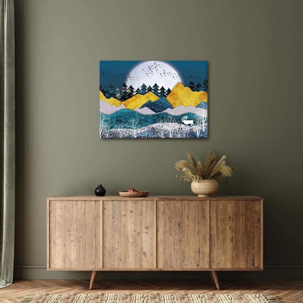 Obraz - Krajobraz polarny (70x50 cm)