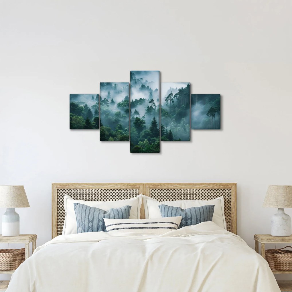 Obraz - Las we mgle (125x70 cm)