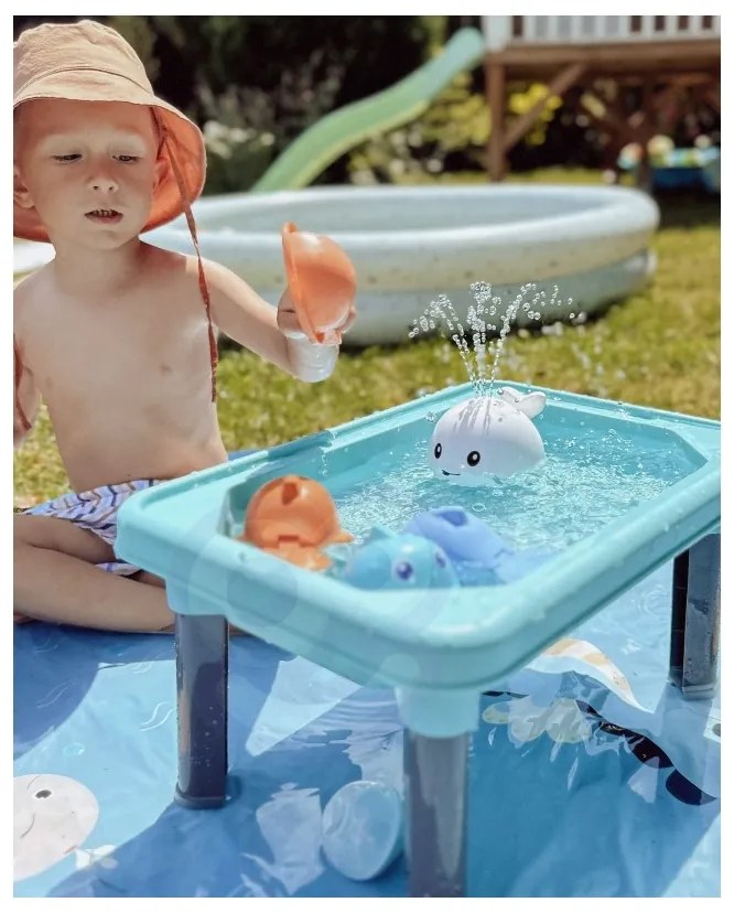 Woopie stolik wodny 3w1 piaskownica gra łowienie rybek 6 el.