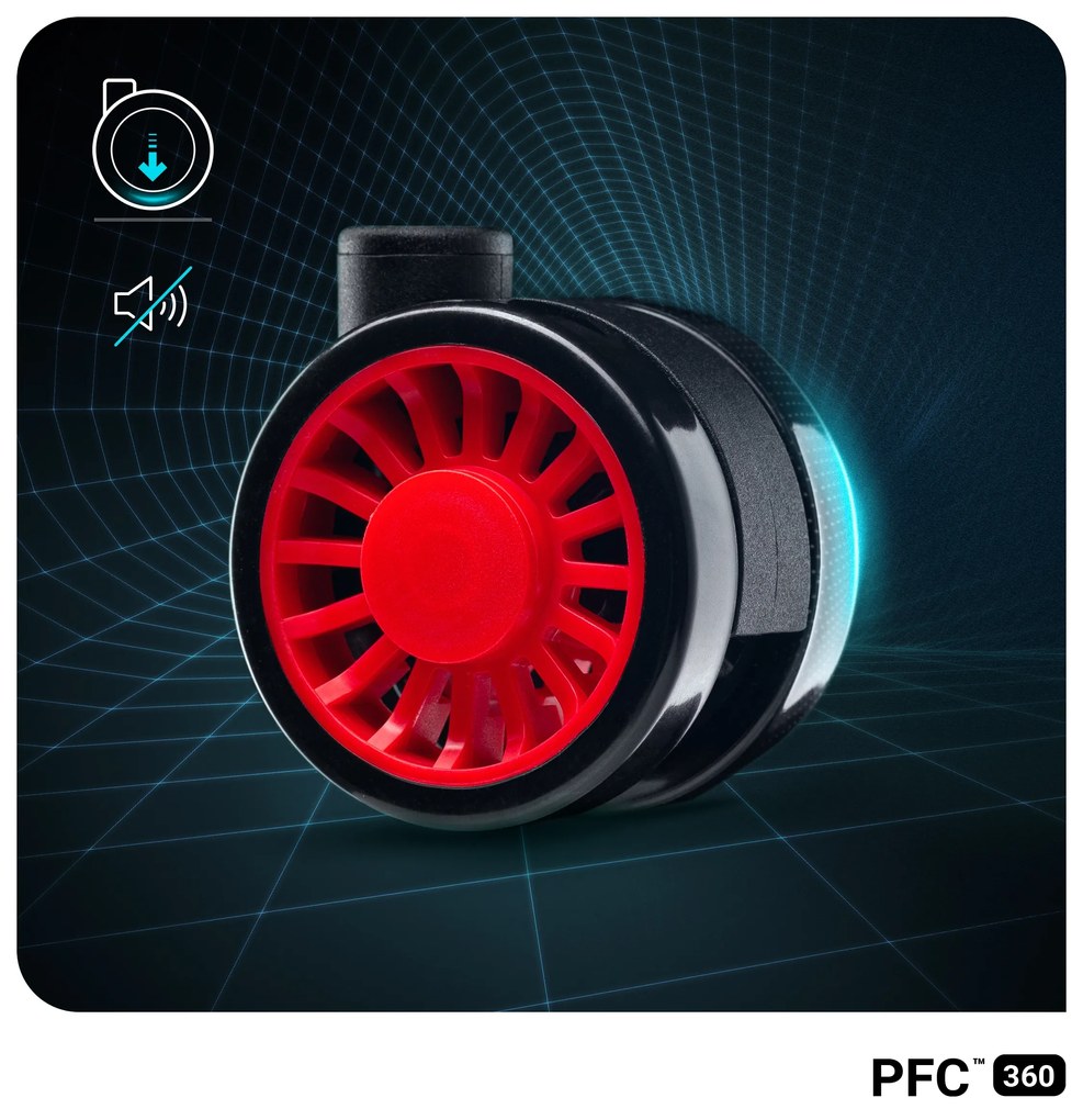 Fotel gamingowy Diablo X-One 2.0 Normal Size, czarno-czerwony