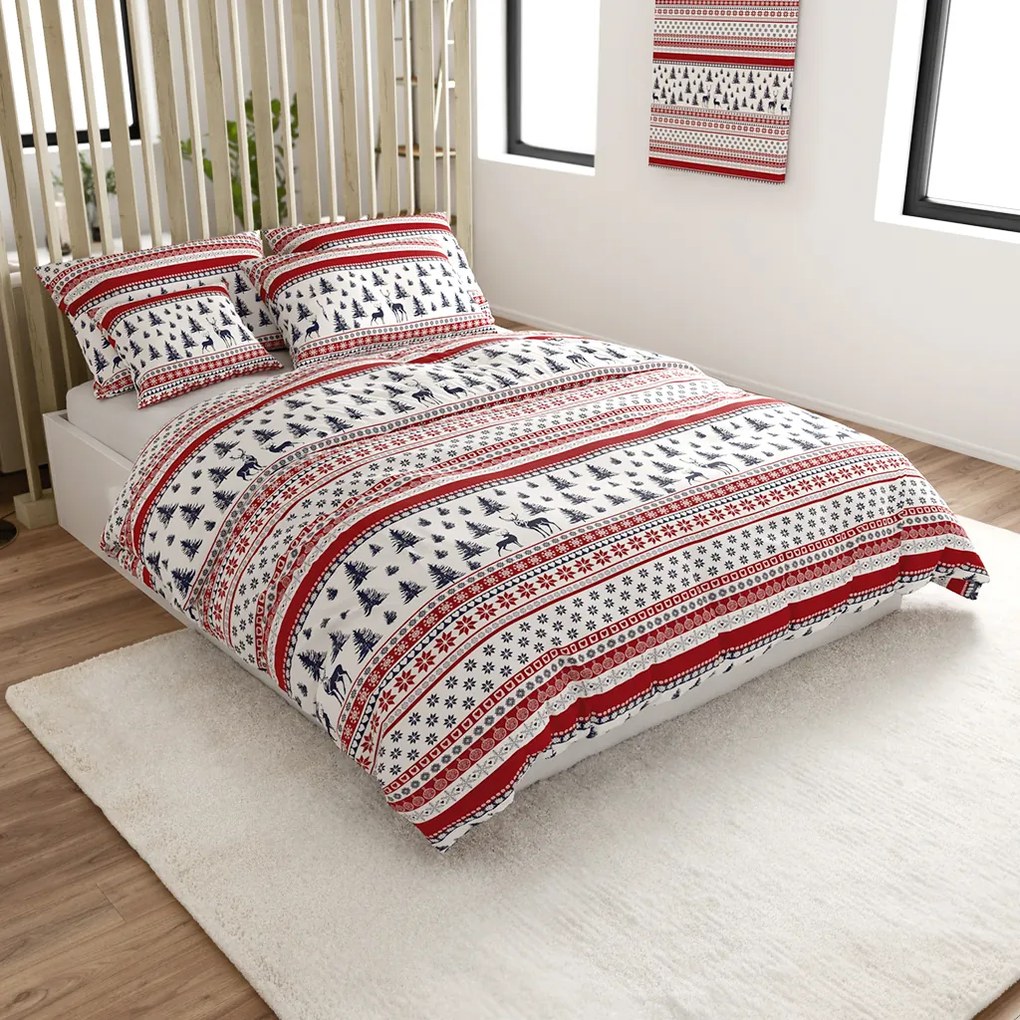 PrzytulneMieszkanie.pl PrzytulneMieszkanie.pl Pościel z mikrofibry TWINKLE CHRISTMAS kolorowa Rozmiar pościeli: 70 x 90 cm | 140 x 200 cm