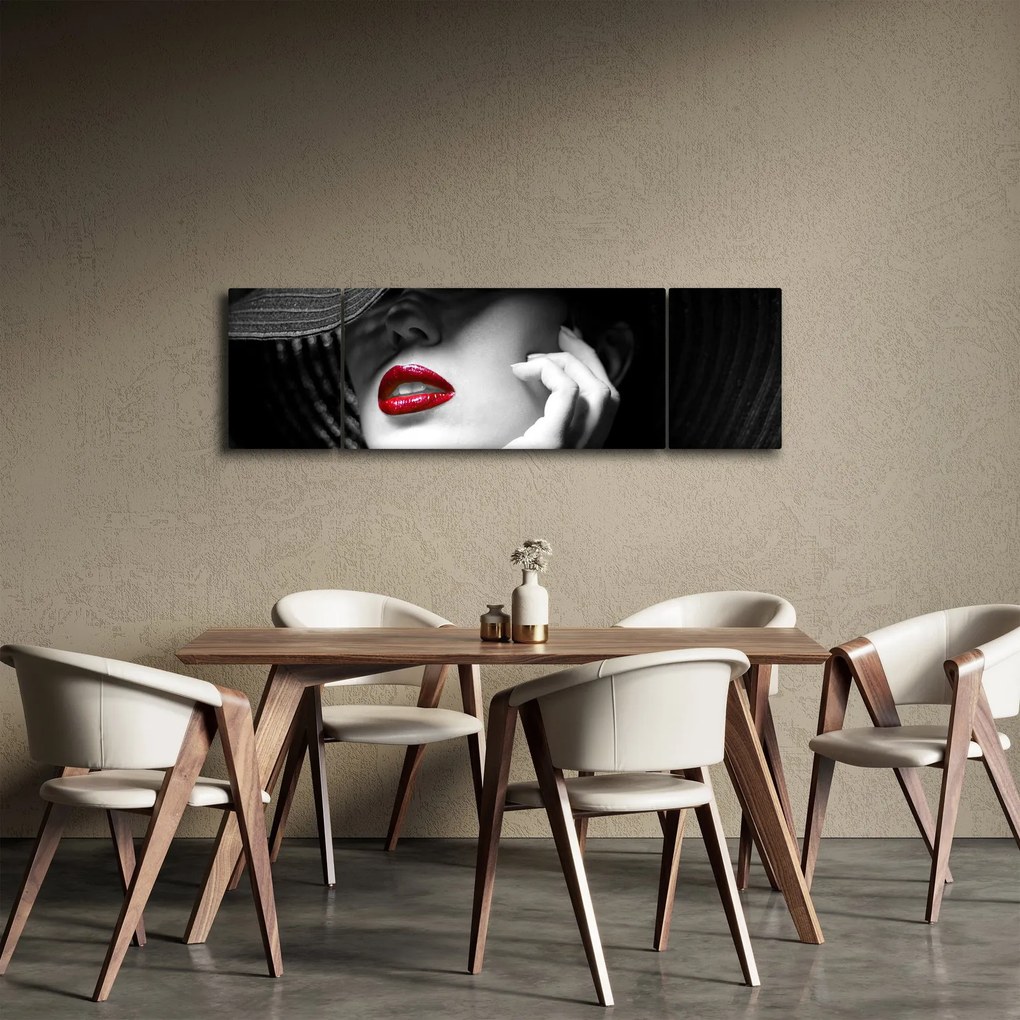 Obraz - Kobieta w kapeluszu (170x50 cm)