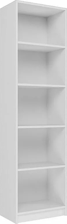 Regał Onyx R50 | Biały | 50x30x182 cm  |  Regał biurowy na książki