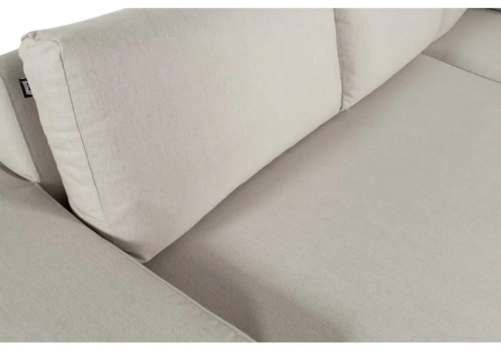 Jasnoszara aluminiowa sofa ogrodowa (lewostronna) Lucas – Hartman