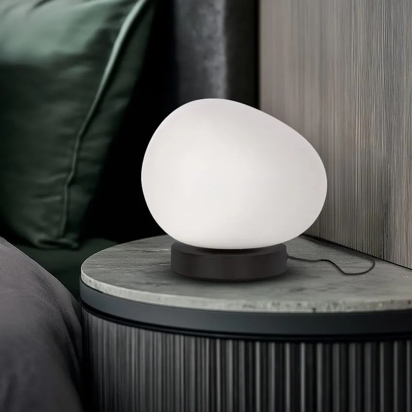 Inspirująca lampa stołowa Stones 20 - do sypialni, salonu w stylu skandynawskim