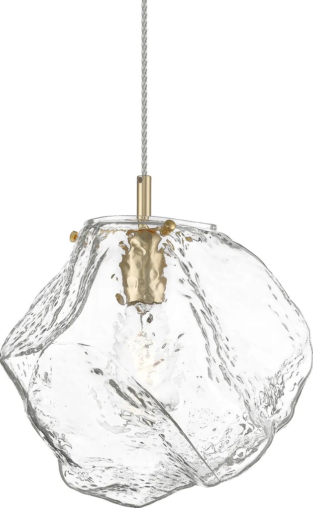 Designerska lampa ze szklanym kloszem Rock 30
