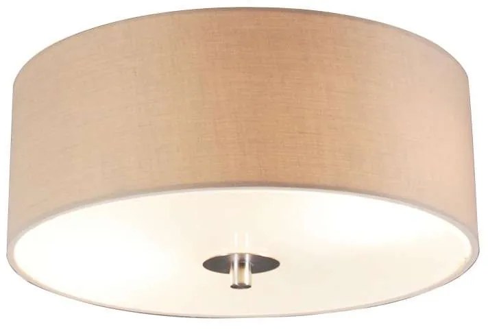 Rustykalna lampa sufitowa beżowa 30 cm - Drum